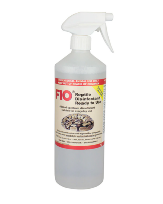 F10 Reptile Disinfectant (Ready to Use) 1L Bottle with Trigger